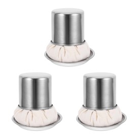 BESTOYARD 3-Pack Pancake Grease Brush - Stainless Steel Oil Mop & Spreader - Multifunctional Oil Brush for Pancake Cooking, BBQ & Grilling