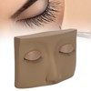 Eyelash Mannequin Practice Lash Makeup Head Practice 3 Pairs Dual