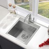 VCCUCINE Bar Sink Drop in,18 x 18 Inch Topmount RV