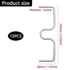 YDHfdc Pack of 15 Branch Supports for Fruit Trees 13 cm Branch Spreader for Fruit Trees Metal M Shaped Branch Separator Branch Fixer for Garden Trees Branch Bending Tool for Shaping