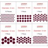ASHIRWAD Maroon Bindi of Single Size 10 pcs and Different