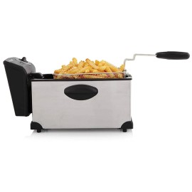 Continental Electric PS75911 Electric Deep Fryer, 3 Liter, Silver