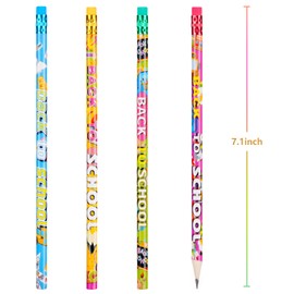 SAIWEILAI ONLINE 200 Pieces Welcome Back To School Pencils Wood Pencils Stationery Bulk Pencils for School Stationery Party Reward Supplies (200)