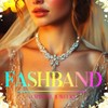 Fashband Crystal Bridal Wedding Jewelry Set Sparkly Necklace Earrings Prom