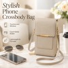 Touchscreen Phone Crossbody Bag for Women – Sequined PU Wallet