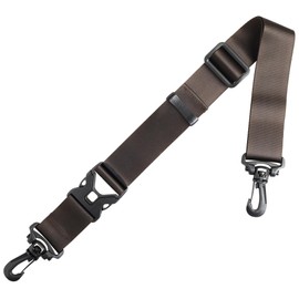 No BoRDER FABLT Side Release Shoulder Belt Strap, Made in Japan, 1.5 inches (38 mm) Width, Brown RN38MBR