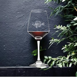 Unmarked Bluegill Wine Glasses x4 Premium 12 Oz Personalize Fish Outdoor Animal Gift NEW