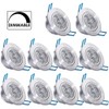 10 Pack,Pocketman 110V 5W Dimmable LED Ceiling Light Downlight,Cool White