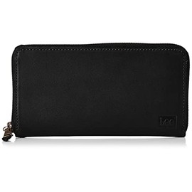 Lee Bill Holder, Zip Around Long Wallet, "Bebop" Card Storage, Coin Purse, Bundle, Material: Oil Dakota (Made in Japan), Leather, black
