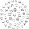 Acruccen 46 Pcs Toe Rings for Women Adjustable Vintage Bohemian