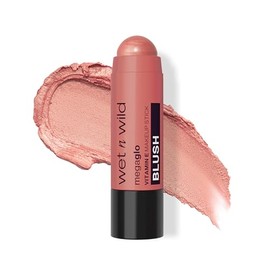 Wet n Wild MegaGlo Rubor en Barra Peach Bums | Blush Cremoso en Stick de Alta Pigmentación para Mejillas con Acabado Natural y Brillante | Rubor Portátil, Vegano, Cruelty Free, Larga Duración y Fácil de Difuminar para Todo Tipo de Piel