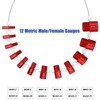 VOBOR Screw & Nut Thread Tester, 26 Pieces Internal/Male Thread