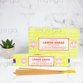 Satya Nag Champa Incense Sticks - Box 12 Packs (Lemon Grass)