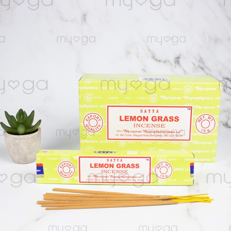 Satya Nag Champa Incense Sticks - Box 12 Packs (Lemon