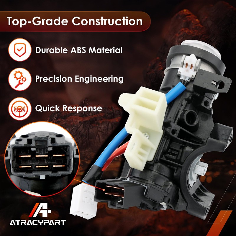 Ignition Assembly, Lock Cylinder Switch & Cylinder Housing, with Keys,