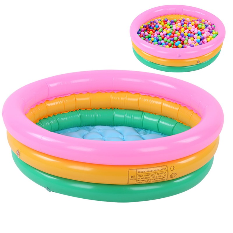 Children Soft Inflatable Swimming Pool Kids Boy Round Shape Bright