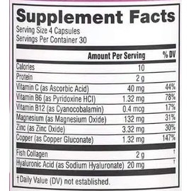 Marine Collagen1&3 Non-GMO, Gluten-Free, 120 Capsules