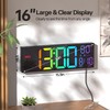JALL 16.2" Large Digital Wall Clock with Seconds, Bluetooth Sync,