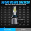 IRONWALLS 6-sides 9012 HIR2 LED Headlight Bulbs High Low Beam