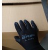 10 Pairs 13G Natural Rubber Back Gloves, Small, Black