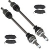 Front Left Right CV Axle Drive Shaft Assembly with Brake