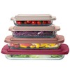 COOK WITH COLOR 8-Piece Deep Glass Baking Dish Set with