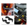 X AUTOHAUX 4pcs Black AN12 24mm Car Hose Separator Clamp