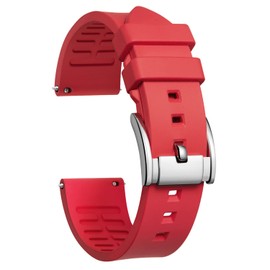 BINLUN Silicone Watch Bands Quick Release Fluororubber Watch Straps 19mm 20mm 21mm 22mm 24mm Rubber Smartwatch Replacement Band Sport Watchbands for Men Women Black/Brown/Blue/Red/Green/Orange