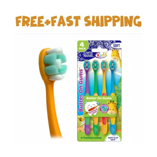 GuruNanda Guru nanda Butter on Gums Kids Toothbrush Extra Soft