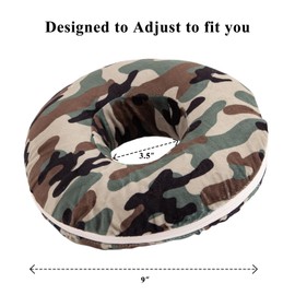 SFBSFL 9'' Ear Piercing Pillow,Donut Pillows,O-Shaped Pillow With An Ear Hole For Side Sleepers For Side Sleepers,Relieve Ear Pain