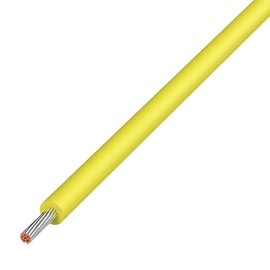 Kyowa Harmonet UL1007 AWG22 Heat Resistant Vinyl Insulated Wire, Reel Wind, 322.4 ft (100 m), Yellow