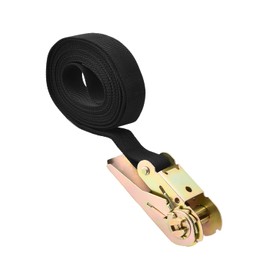 Yinpecly Lashing Strap 1" x11.5ft Adjustable Tie Down Cam Straps Cargo Packing Strap with Buckles up to 441lbs for Kayak, Roof Racks, Motorcycle, Car, Truck, Boat, Trailer Black 1Pcs