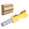 Chair Rail Molding Router Bit Carbon Steel Alloy Crown Shape