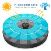 AISITIN 3.5W Solar Fountain, Solar Powered Fountain Pump with 6