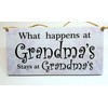 HmHome What happens at Grandma's Nan Gran Granny Gift Birthday