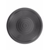 Z-Moments Melamine Round Dinner Plate Set, Black, 8", 9", 10",