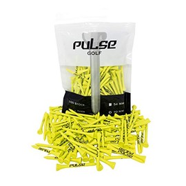 Premium Wooden Golf Tee – Pack of 100 (Lime, 70)