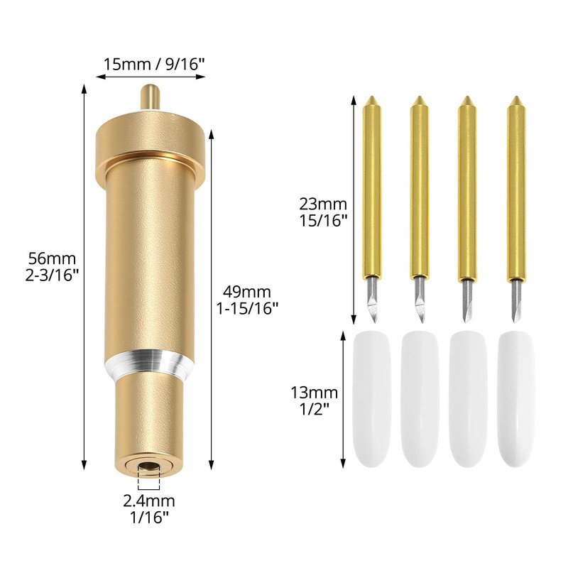 QWORK® Fine Cut Blade and Housing Replacement Blades Compatible with