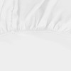KLULK Fitted Sheet with Elasticated Corners, White, 100% Cotton, 90