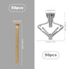 Plasterboard Fixings,Pack of 50 Butterfly Expansion Plugs and Screws -