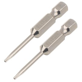 2 x 1/4" T6 Torx Bits T6H Torx Security Screwdriver Bit Set Compatible with MacBook Pro Laptop Mac Mini 2014-2018 Models