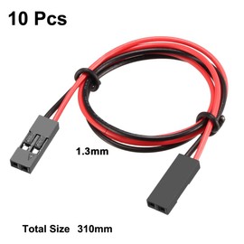 uxcell Female to Female 2P Jumper Wire 2.54mm Pitch Ribbon Cable Breadboard DIY 31cm 10pcs