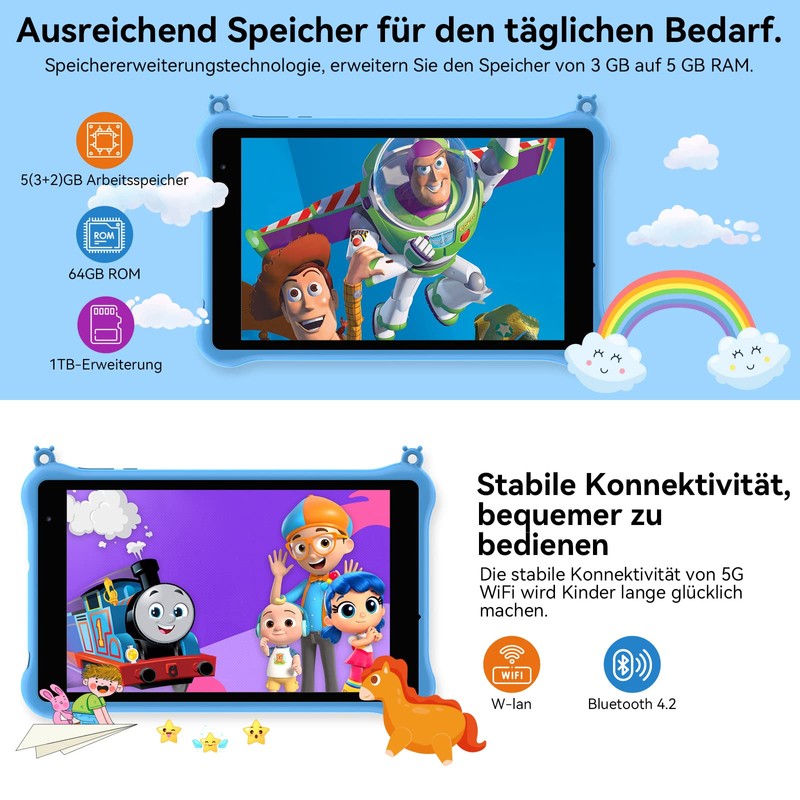 Blackview Tab 5 Kids WiFi (Android 12-8'' - 64 GB,