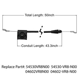 YGQ 04602-VR8-N00 54530-VR8-N00 54530-VR8-N01 Engine Brake Cable Replacement for Honda HRN216 PKA VKA VLA Lawn Mower