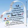 TTOVEN Teaching Assistant Gifts TA Teacher Plaque Appreciation Acrylic Plaque