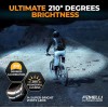 Foxelli Wide Beam Headlamp USB Rechargeable 14 Bright LED, WB200,