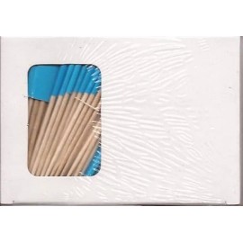 World Flags Direct Box of 100 Blue Toothpick Flags, 100 Small Mini Blue Flag Cupcake Picks - 12 Boxes of 100