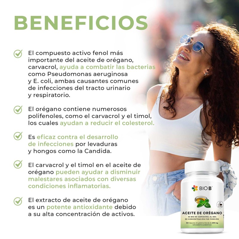 Bio B | Aceite de Orégano en Cápsulas con 88%