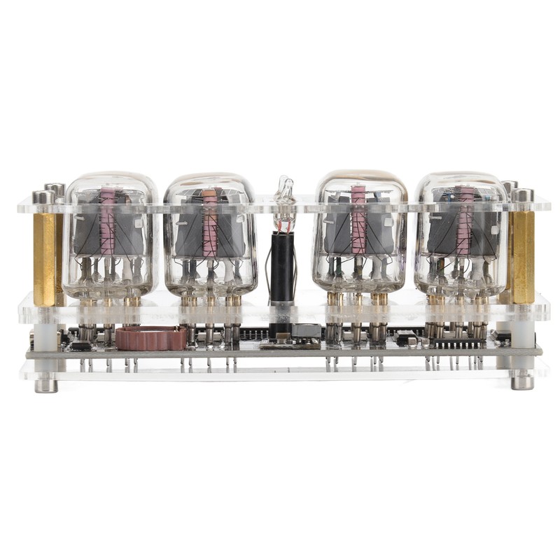 IN12 Glow Tube Clock with Remote Controller Electronic Digital Tube