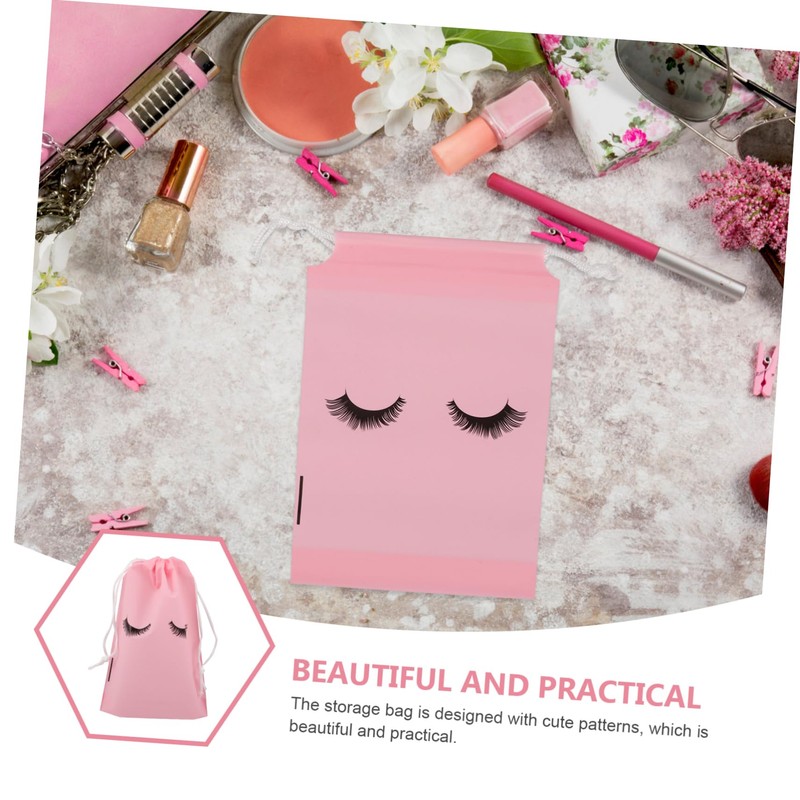 Gatuida 50pcs Matte Travel Makeup Bags for Cosmetics Durable Drawstring